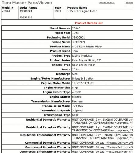 Tractor 1993 8-25 RER D&A OM IPL Wiring sn.pdf - 1991-1997 ... toro wiring schematic 