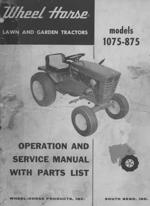 Wheel horse 2025 manual pdf