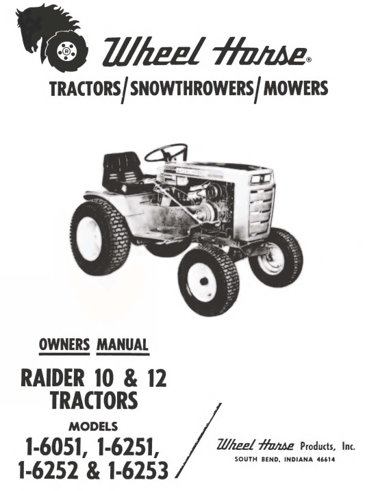 Raider 10 Wheel Horse Manual