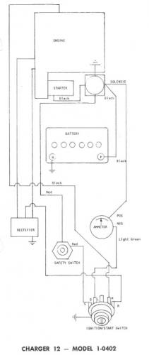 Tractor 1972 Bronco 14, Charger 10 & Charger 12 D&A OM ... 8 wheel horse wiring diagram 