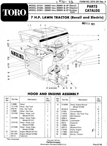 Tractor 1972 Toro 7hp Lawn tractor D&A IPL Wiring.pdf ... wiring square d model 5 