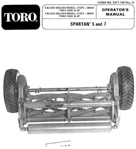 Toro spartan gang online mower