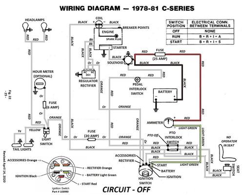 Tractor 1981 C -Series Kohler powered Wiring Revised Detailed.pdf ...