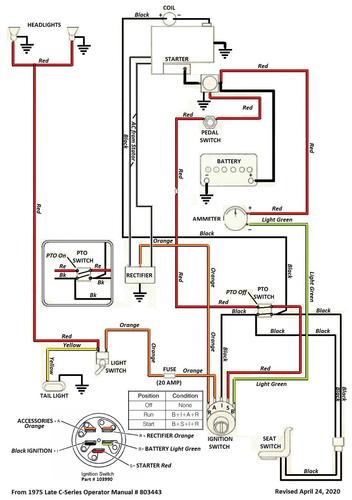 Tractor 1976 C -Series 8-speed OM Wiring Revised.pdf - 1973-1977 ...