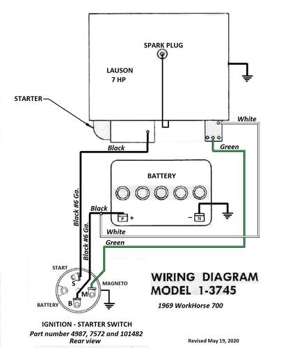 Tractor 1969 WorkHorse 700 D&A OM IPL Wiring Revised SN.pdf - 1965-1972