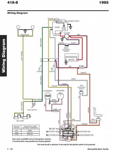 Tractor 1985 416-8 Wiring Detailed Revised.pdf - 1985-1990 - RedSquare ...