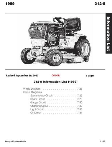 Wheel Horse 312 Wiring Diagram - Wiring Diagram