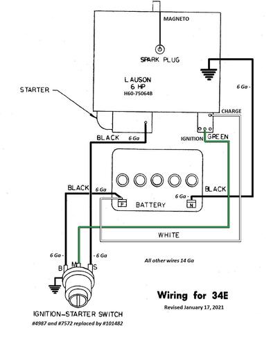 Tractor 1964 34E & 34R Lawn Ranger D&A OM IPL Wiring Rev SN.pdf - 1955 ...