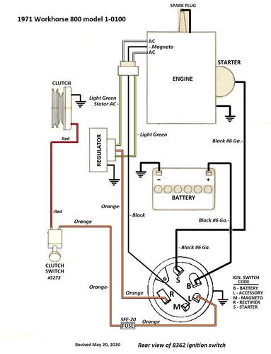 Tractor 1971 WorkHorse 800 D&A Wiring Rev SN.pdf - 1965-1972 ...