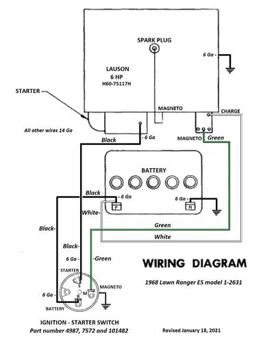 Tractor 1968 Lawn Ranger D&A OM IPL Wiring Rev SN.pdf - 1965-1972 ...