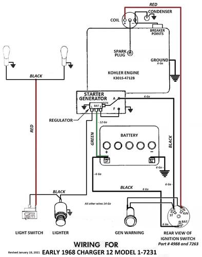 Tractor 1968 Charger 12 Early production D&A Wiring Rev SN.pdf - 1965 ...