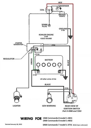 Tractor 1968 Commando 7 & 8 D&A OM IPL Wiring Rev SN.pdf - 1965-1972 ...