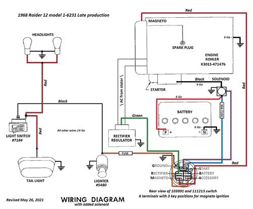 Tractor 1968 Raider 12 Late production D&A OM IPL Wiring Rev SN.pdf ...