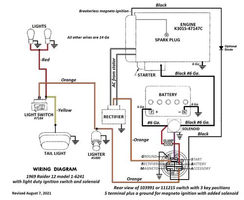 Tractor 1969 Raider 12 D&a Tpl Wiring Rev'd Sn.pdf - 1965-1972 