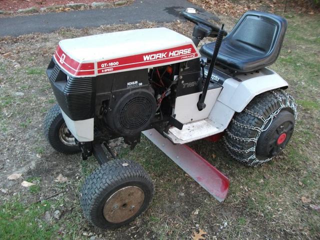 any suggestions Work Horse gt1100 - Wheel Horse Tractors - RedSquare ...