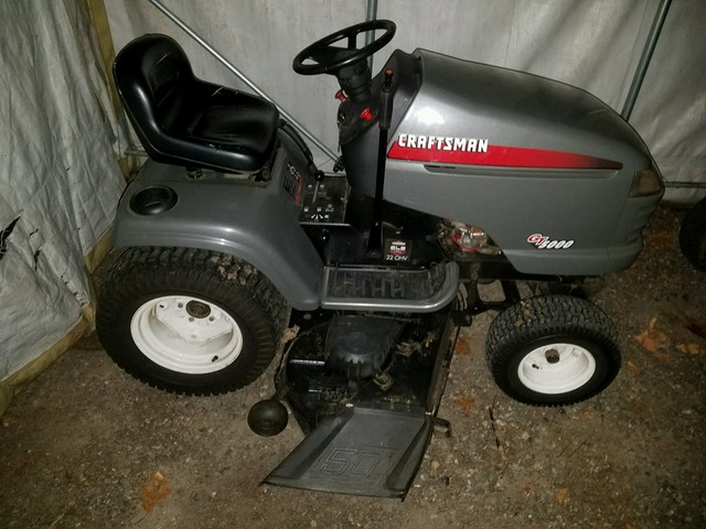 Craftsman riding mower gt 5000 sale