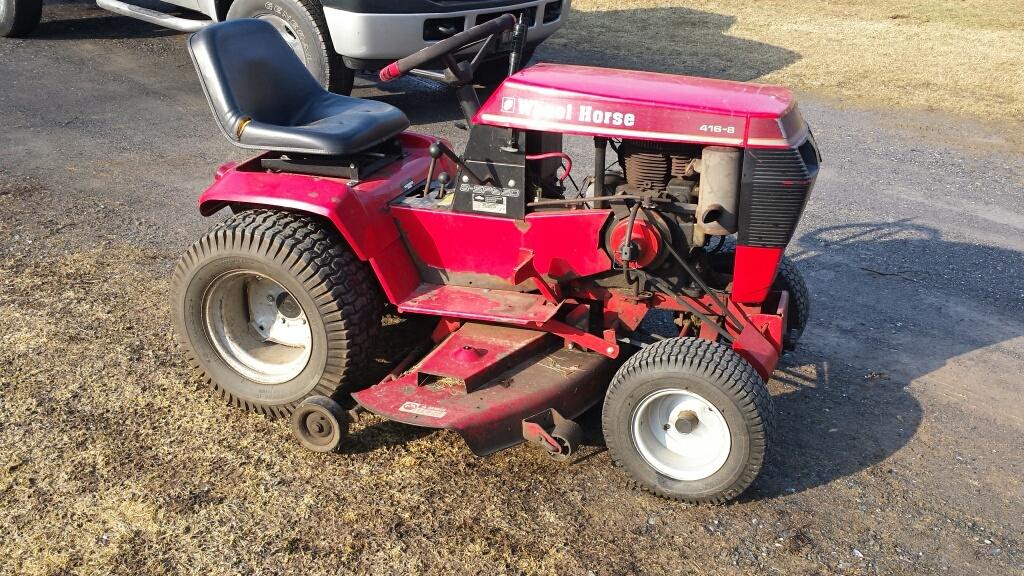 1986 416-8 My most recent acquisition. - Wheel Horse Tractors ...