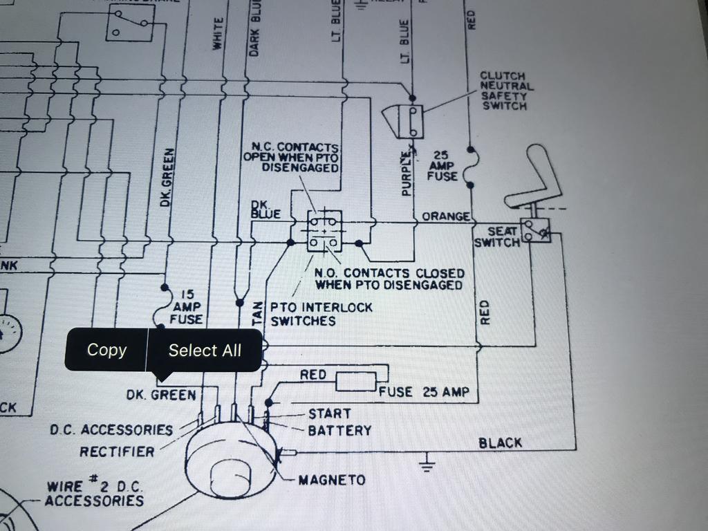 Seat Switch Wire Around for Spark ! - Wheel Horse Electrical ...