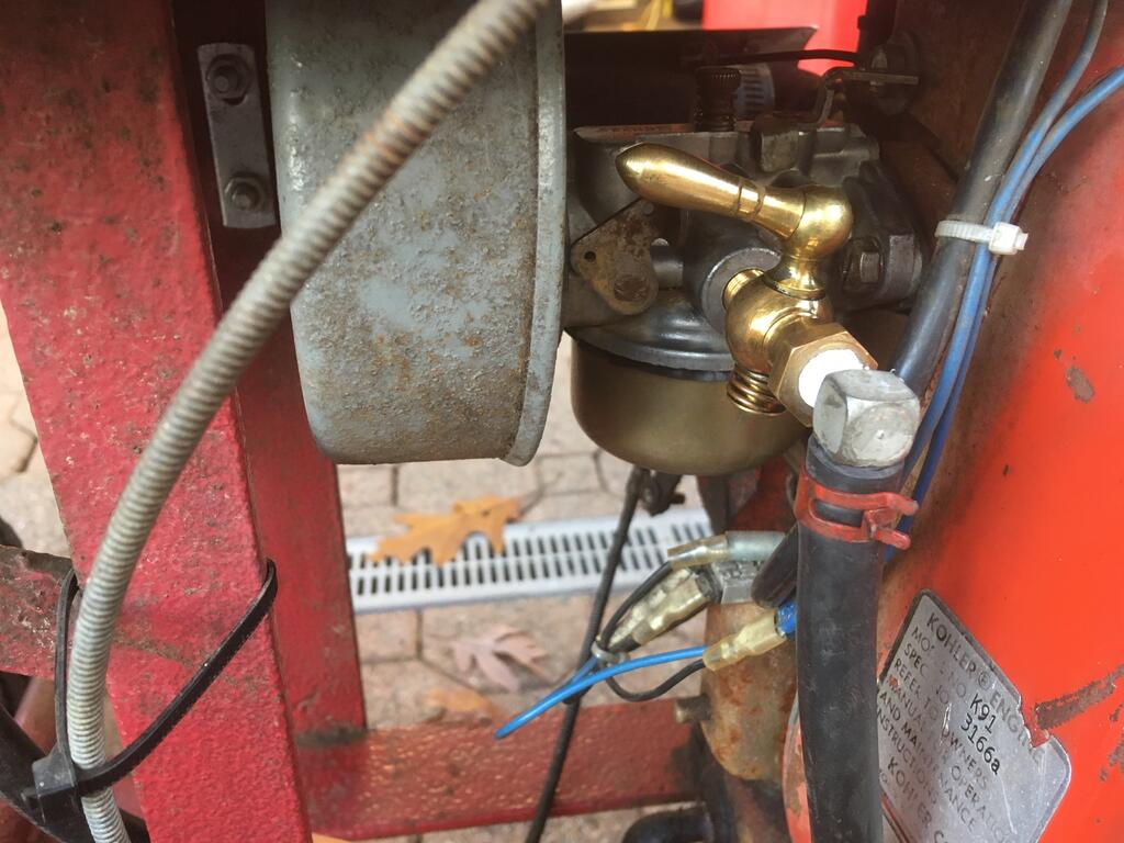 Fuel shutoff valve? - Wheel Horse Tractors - RedSquare Wheel Horse Forum