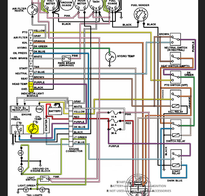 520H cylinder heat temp switch - safety? - Wheel Horse Electrical ...