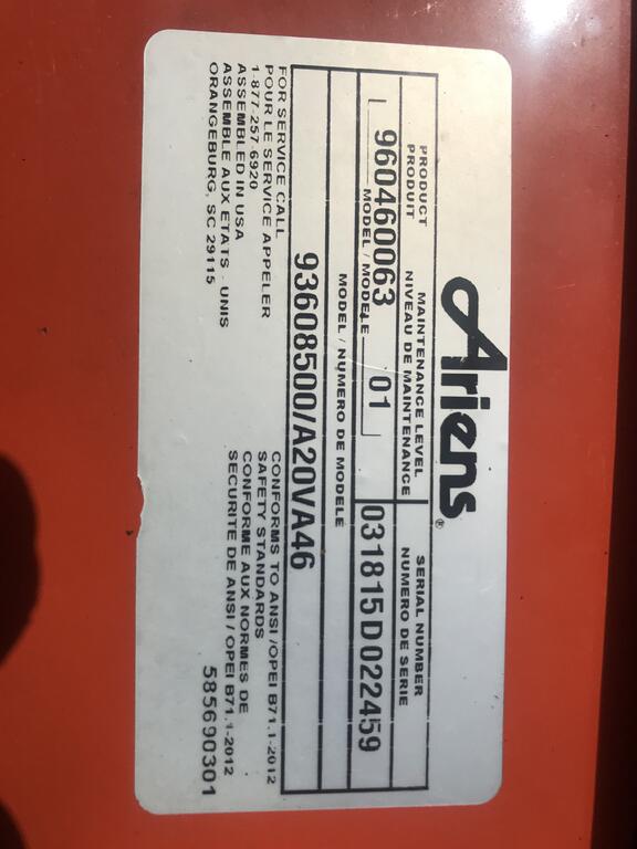 Ariens 93608500 2024