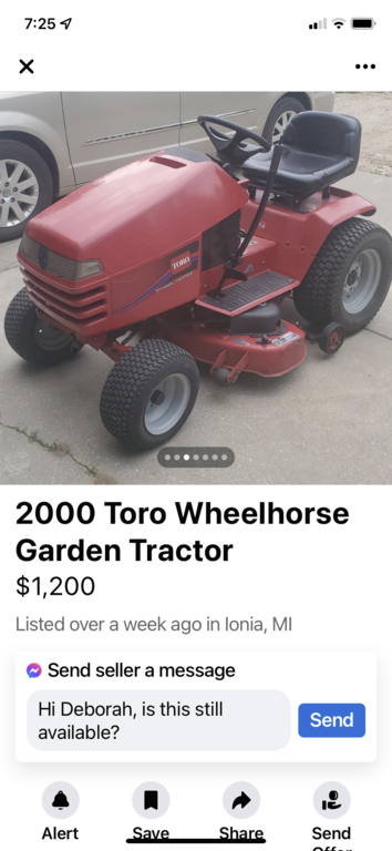 Toro Wheel Horse 264 H Hood Assembly Wheel Horse Tractors